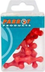 Parrot Magnet Map Pins 16MM Red 25-PACK BA0915R