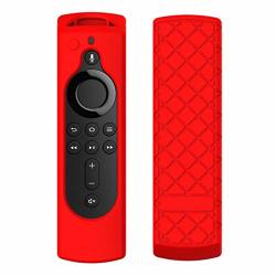 Orcbee _for Amazon Fire Tv Stick 4K Tv Stick Remote Silicone Case Protective Cover Skin Red