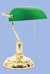 Bright Star Lighting Bankers Lamp with Pull Switch