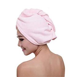 Baost Microfiber Bath Towel Hair Dry Hat Absorbent Quick Drying Shower Cap Hair Drying Towel Wrap Turban Microfiber Drying Bath Shower Head Towel With