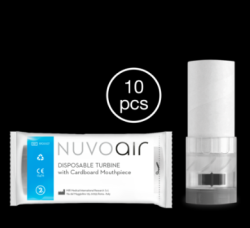 Nuvoair Spirometer Mouthpieces 10X Mouthpieces Only