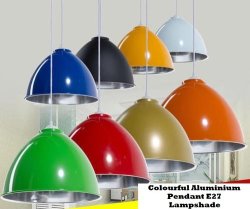 Aluminium Colourful Lampshade E27 Lamp Holder Pendant Diy Ceiling. Collections Are Allowed