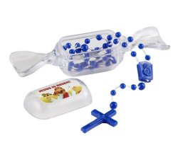 Jesus Is Risen - MINI Rosary In Candy Case Various Colours