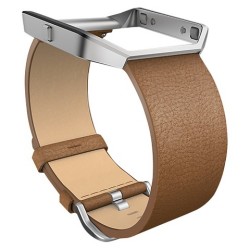 Fitbit Leather Accessory Band for Fitbit Blaze Large Activity Tracker in Camel