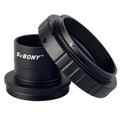 Svbony T2 T Ring Adapter And T Adapter 1.25" Metal For All Canon Eos Standard Ef Lenses And Telescope Microscope Camera Astrophotography Accessories