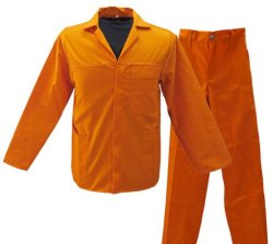 Orange Adult 2-PIECE Conti-suit Overall Size 52