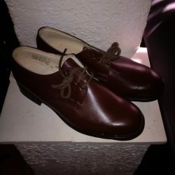 Genuine Leather Shoes Size 9 Brown