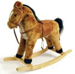 Africa Online Kids Rocking Horse Pony Animal Toy - Brown