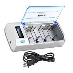 Ebl Smart Battery Charger For C D Aa Aaa 9V Ni-mh Ni-cd Rechargeable Batteries With Discharge Function & Lcd Display