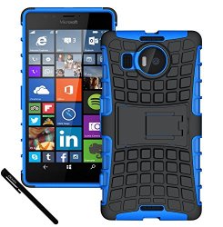 Oeago Rugged Dual Layer Protective Case with Kickstand for Microsoft Lumia 950 XL