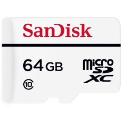 SanDisk High Endurance Video Monitoring 64GB Microsdxc Card For Home Security Cameras And Dashcams
