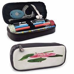 The Composition Of The Pink Peony Painted Watercolour Banners Storage Bag Bag Case Junior High School High School College Pencil Case W3.5XL7.9
