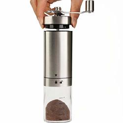 Manual Coffee Grinder Conical Burr Mill With Adjustable Setting Portable Hand Crank Coffee Bean Grinder Manual Coffee Grinder