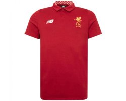 New Balance Liverpool Mens Polo - Red & White