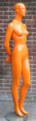 High Gloss Mannequin Female Orange