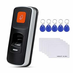 Hfeng Fingerprint Door Locks System Rfid Access Control Reader Biometric Electronic Door Opener With Smart Key Cards WG26 Sd Card