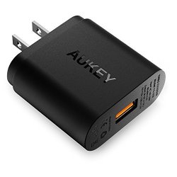AUKEY Quick Charge 2.0 USB Wall Charger For Samsung Galaxy NOTE8 S8 S8+ LG V10 Google Nexus 6 Blackberry Priv Qualcomm Certified