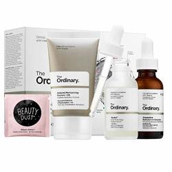The Ordinary The No-brainer Set Natural Moisturizing Factors + Ha Granactive Retinoid 2% Emulsion Buffet Multi-technology Peptide Face Serum Helps Hydrate Brighten Soften And Smoothen Skin