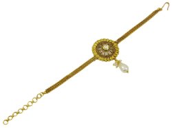 Traditional Ethnic Gold Tone Indian Women Party Wedding Armlet Bajubandh Jewelry IMOJ-ARM4B