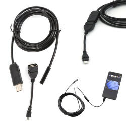 In-stock Endoscope Waterproof Borescope Inspection Tube Camera For Samsung Android Smartphone