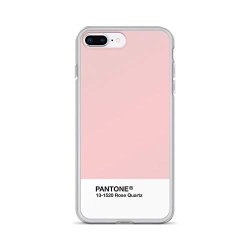 Iphone 7 PLUS 8 Plus Pure Clear Case Cases Cover Pantone Series And Tumblr Vibes - Rose Quartz Aka Millennial Pin