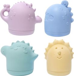 Cute Silicone Baby Bath Toys - Set Of 4