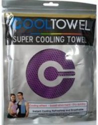 Sports Hiking Or Camping Cooling Towel Purple