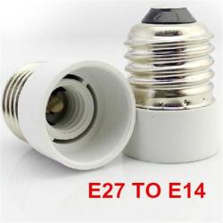 E27 To E14 Lamp Light Bulb Socket Adapter Converter. Collections Are Allowed.