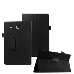 For Samsung Galaxy Tab E T560 t561 9.6inch Tablet Saingace Portable Carry Pu Leather Case Cover +tocuh Pen Black