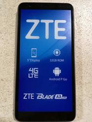 ZTE Blade A3 Lite 5.0 18:9 Display 8MP Camera Quad-core Android 9.0 Go LTE Usa Latin Caribbean 4G LTE GSM Unlocked Smartphone - International Version Gold 32GB