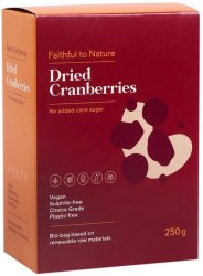 Faithful To Nature Dried Cranberries