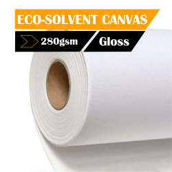 Eco-solvent Canvas Gloss Polyester 280GSM Premium White 1 37M 1.52M X 50M Roll - 1.37M X 50M