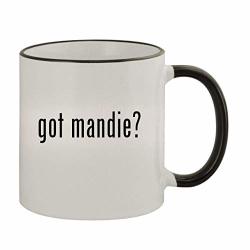 Got Mandie? - 11OZ Ceramic Colored Rim & Handle Coffee Mug Black