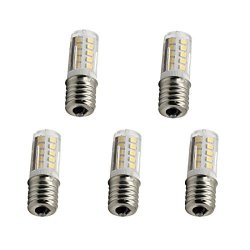 LANYUE-E17 Jd Base 3W 120V LED Halogen Replacement Light Bulb Dimmable Warm White 3000K 5-PACKS 3W Warm White 3000K