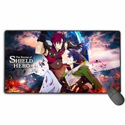 Ergonomic Gaming Mouse Pad With Anti-slip Rubber Base Premium-textured Desktop Mousepad Optimized For Gamer Travel 15.7 X 29.5 In The Rising Of The Shield