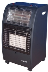 Goldair - 3 Panel Gas Heater - Black