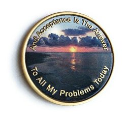 Acceptance Is The Answer Beach Sunrise Color Bronze Aa Medallion Chip Page 449 417