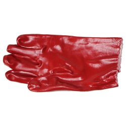 Pinnacle Welding & Safety Pvc Open Cuff Smooth Palm Safety Gloves 27CM
