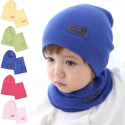 6 Colors Childrens Spring Hedging Cap + Scarf - Green