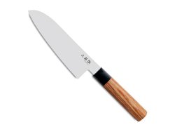 Shun Seki Magoroku Pakka Wood Santoku Slicing Knife 17CM