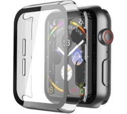 Hard Case Glass Screen Protector For Apple Iwatch Series 7 - 41MM - Transparent