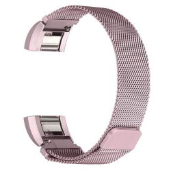 Milanese Loop For Fitbit Charge 2 - Pink Size: M l