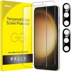 JETech Screen Protector For Samsung Galaxy S23 Fe With Camera Lens Protector 2-PACK