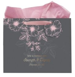 She Is Clothed With Strength And Dignity Gift Bag