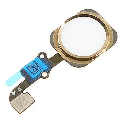 Bislinks Gold White Home Button Flex Cable Touch Id Assembly Part For Iphone 6 Plus