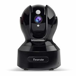 Panamalar Indoor Camera Smart 1080P Wifi Ip Home Security Camera With Alexa Wifi ethernet Setup Pan tilt Auto Motion Tracking 2-WAY Audio Indoor Surveillance Camera For