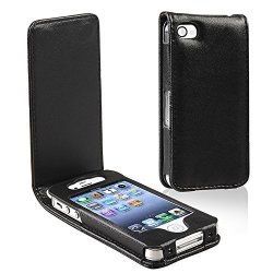 Leegoal Tm Black Pu Leather Case For Apple Iphone 4 4G