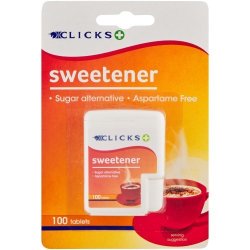 Clicks Sweetener Dispenser 100 Tablets