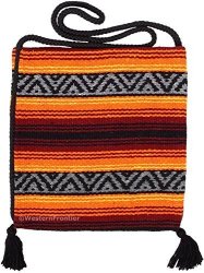 Peyote Style Popular Fiesta Carry On Shoulder Bag . Beautiful Hand-woven Acrylic Mexican Peyote Design In Vivid Colors Fiesta J