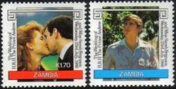 Zambia - 1986 Royal Wedding Set Mnh Sg 458-459